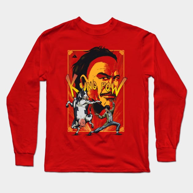 Enter the Fist (red) Long Sleeve T-Shirt by GranJefe